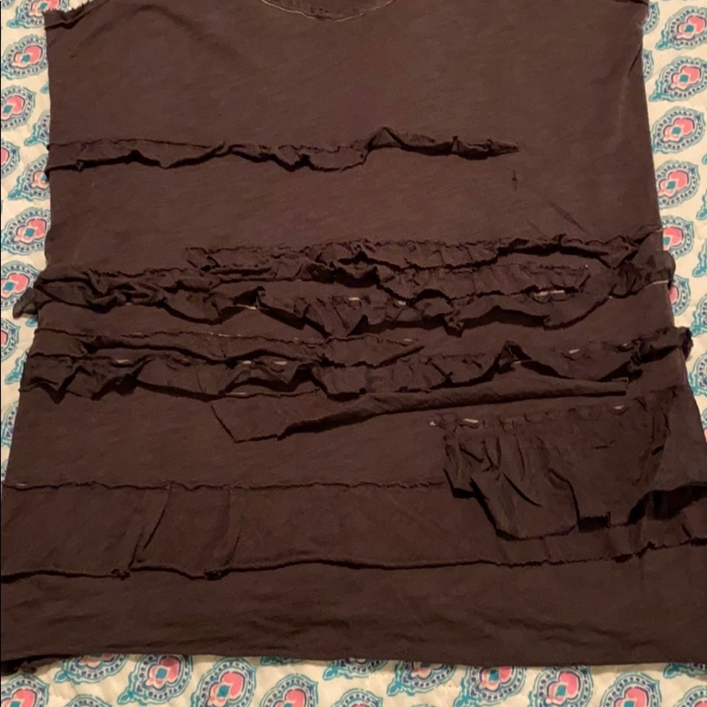 Super Cool Ruffle J Crew Tank! Small - Picture 3 of 8